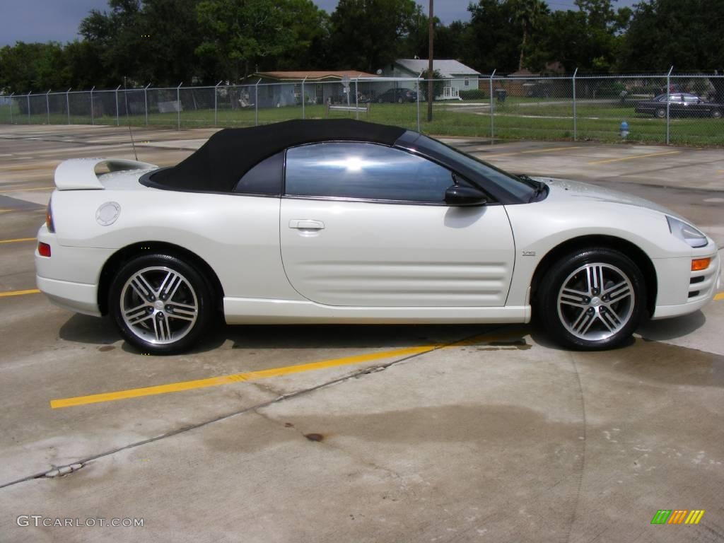 2003 Eclipse Spyder GTS - Dover White Pearl / Midnight photo #2