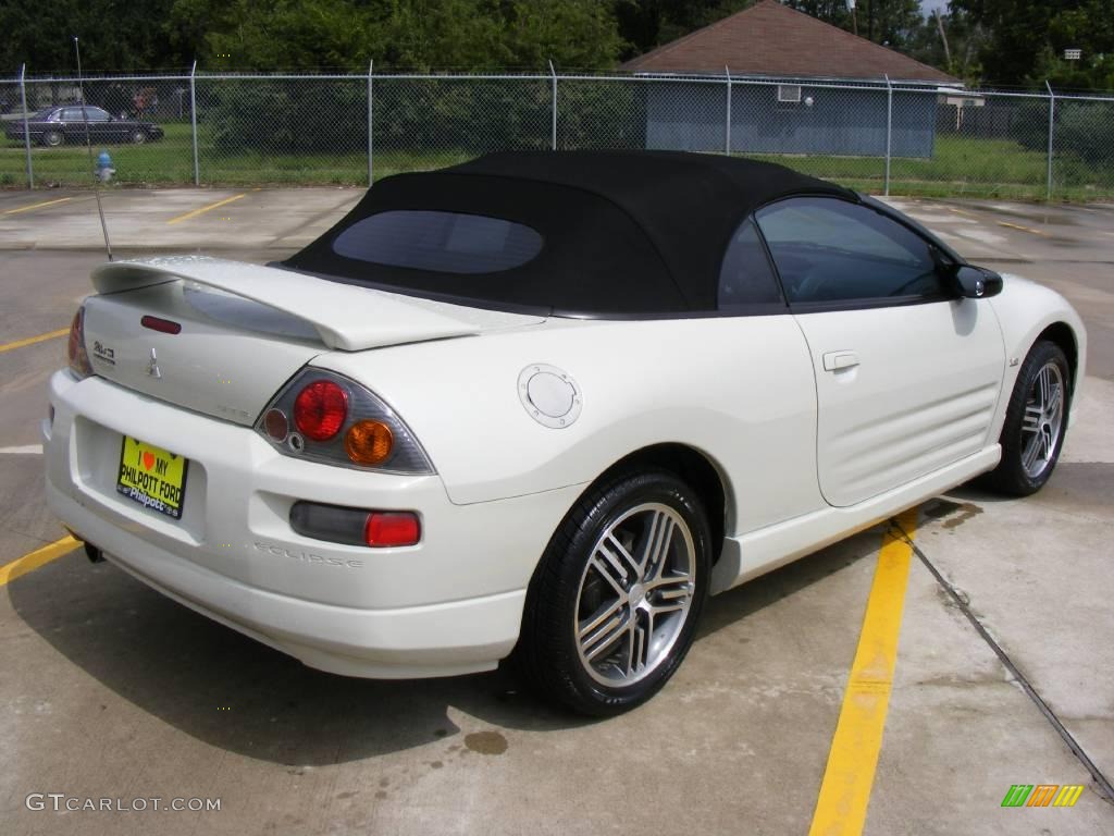 2003 Eclipse Spyder GTS - Dover White Pearl / Midnight photo #3