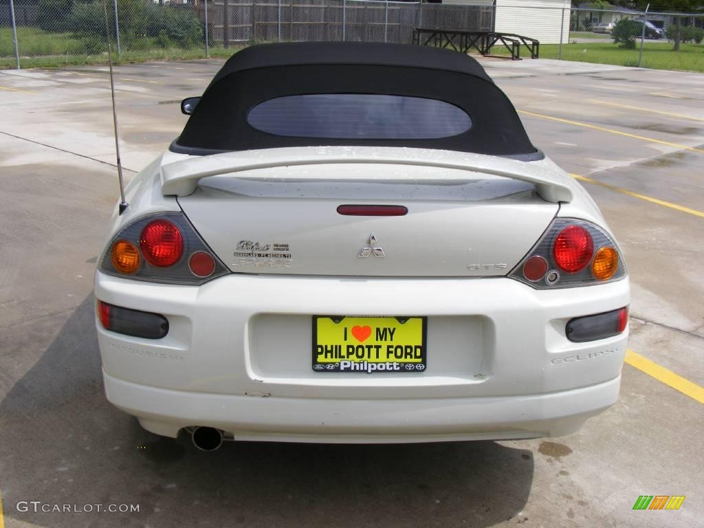 2003 Eclipse Spyder GTS - Dover White Pearl / Midnight photo #4