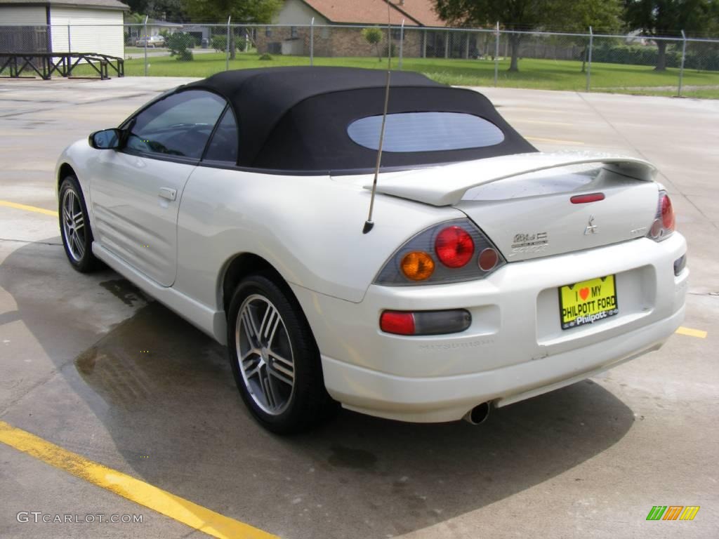 2003 Eclipse Spyder GTS - Dover White Pearl / Midnight photo #5