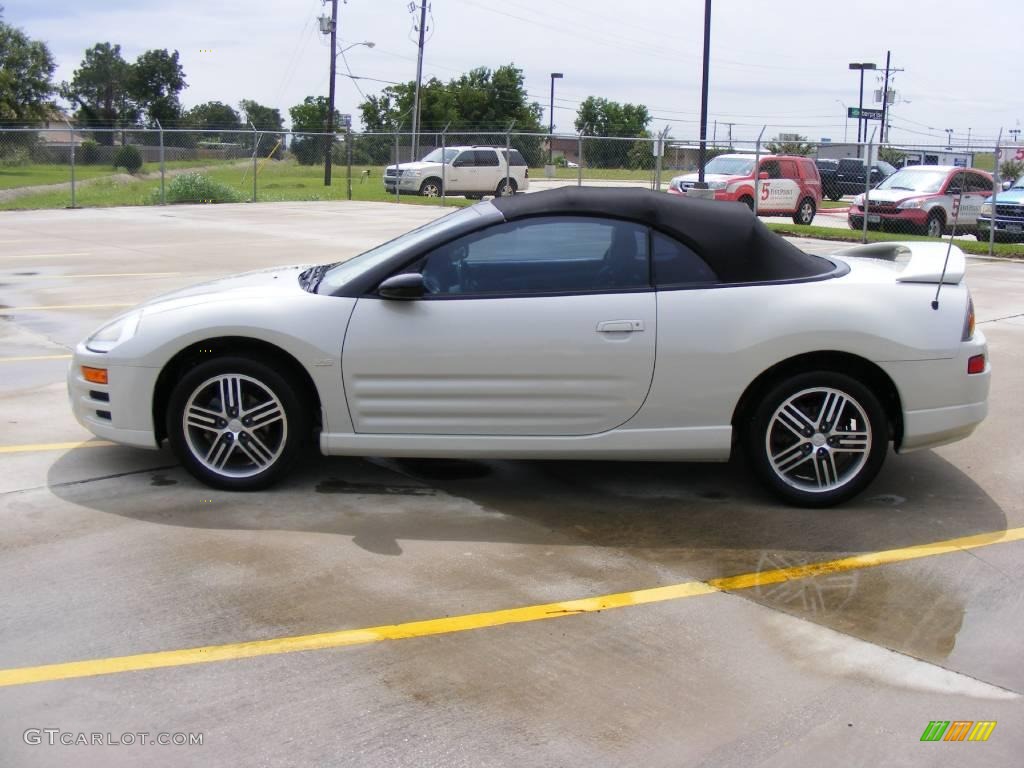 2003 Eclipse Spyder GTS - Dover White Pearl / Midnight photo #6