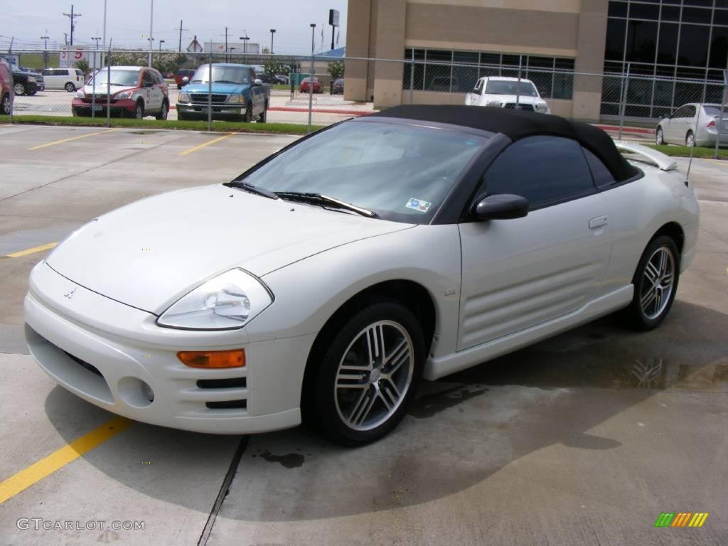 2003 Eclipse Spyder GTS - Dover White Pearl / Midnight photo #7