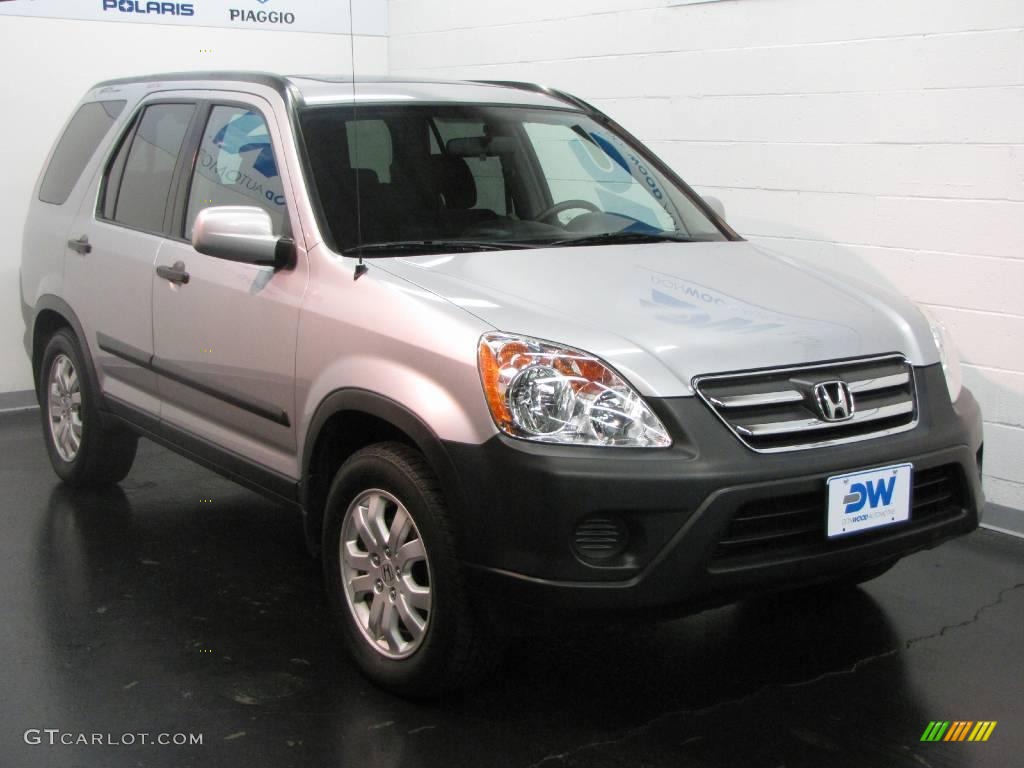 2005 CR-V EX 4WD - Satin Silver Metallic / Black photo #1
