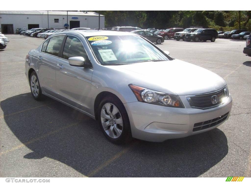 2008 Accord EX Sedan - Alabaster Silver Metallic / Black photo #1