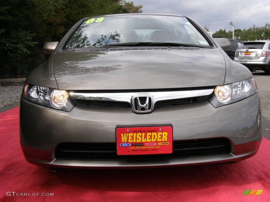 2008 Civic EX Sedan - Galaxy Gray Metallic / Gray photo #2