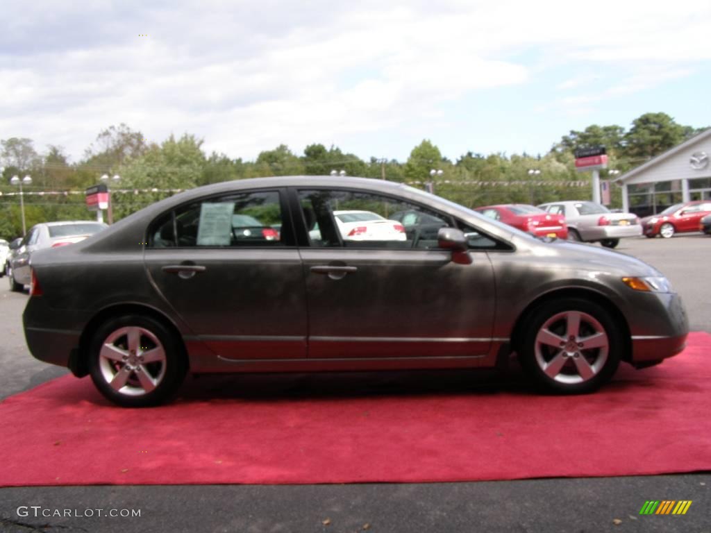 2008 Civic EX Sedan - Galaxy Gray Metallic / Gray photo #4