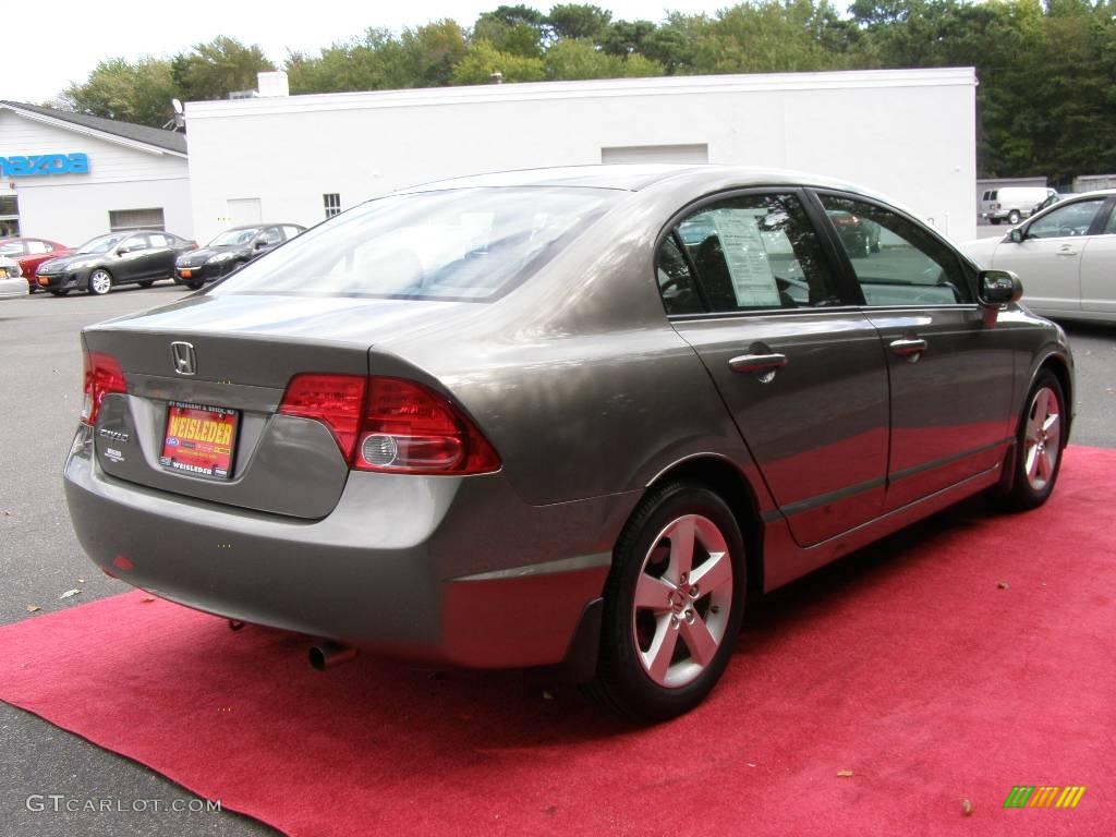 2008 Civic EX Sedan - Galaxy Gray Metallic / Gray photo #7