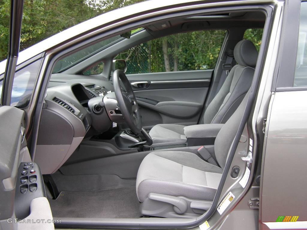 2008 Civic EX Sedan - Galaxy Gray Metallic / Gray photo #13