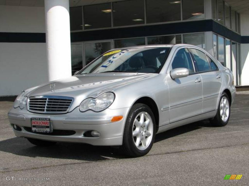 2002 C 240 Sedan - Brilliant Silver Metallic / Charcoal photo #1