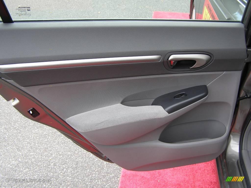 2008 Civic EX Sedan - Galaxy Gray Metallic / Gray photo #17