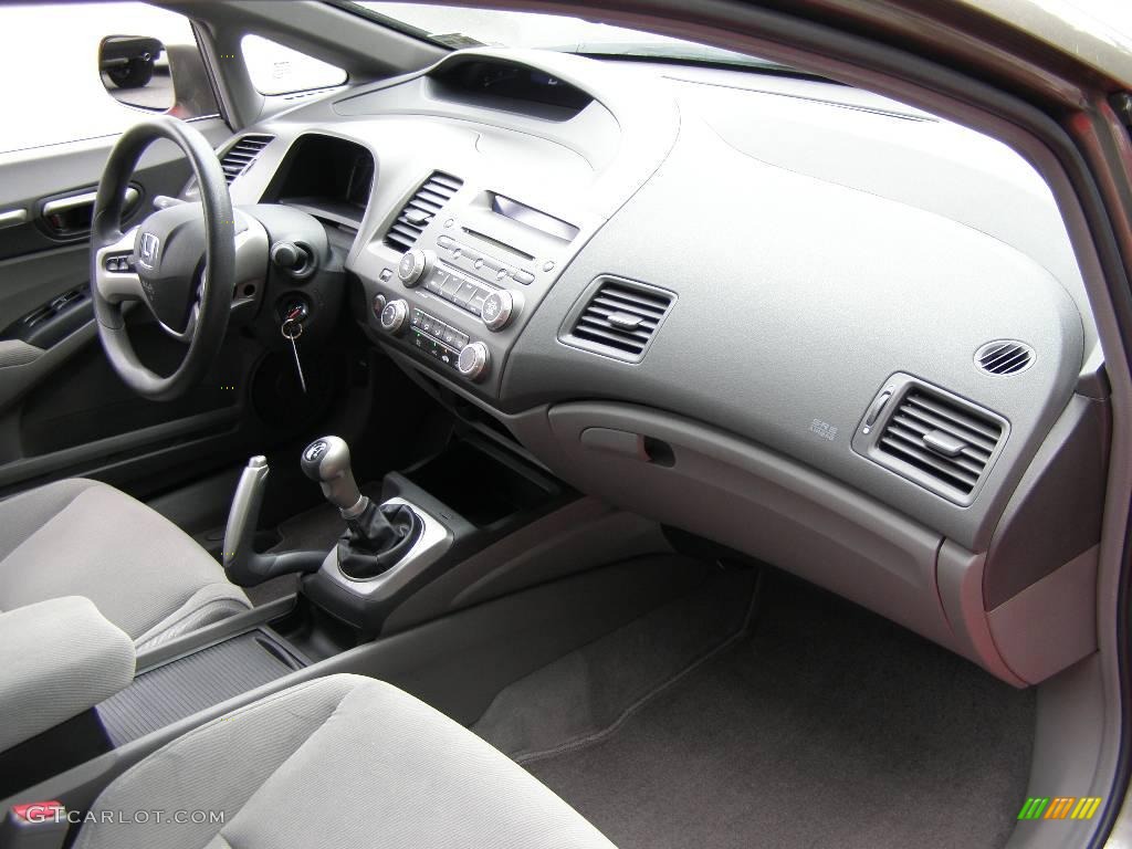 2008 Civic EX Sedan - Galaxy Gray Metallic / Gray photo #23