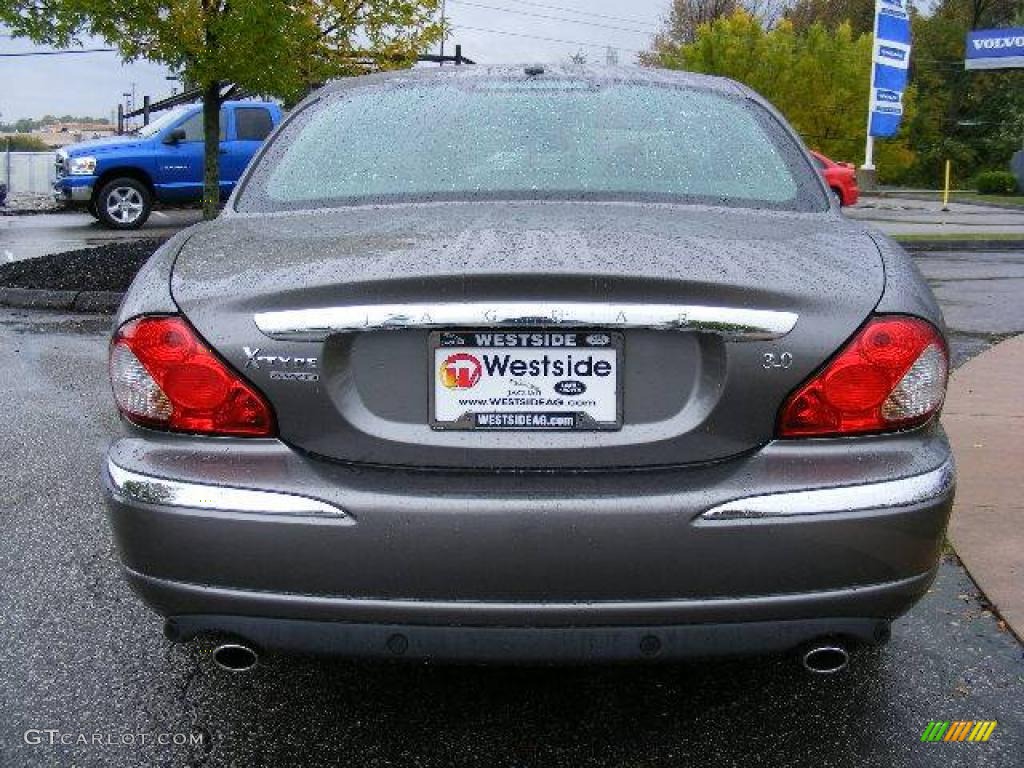 2008 X-Type 3.0 Sedan - Shadow Grey Metallic / Charcoal photo #4