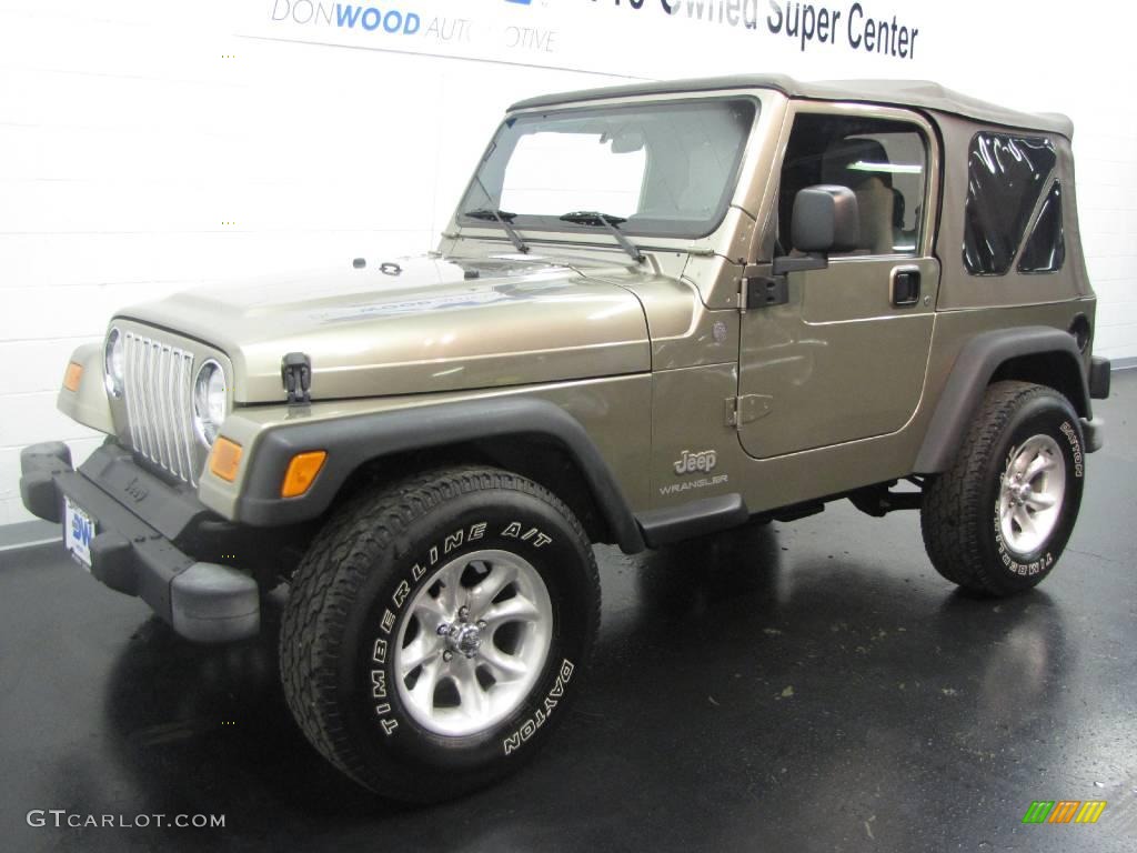 2004 Wrangler X 4x4 - Light Khaki Metallic / Khaki photo #2