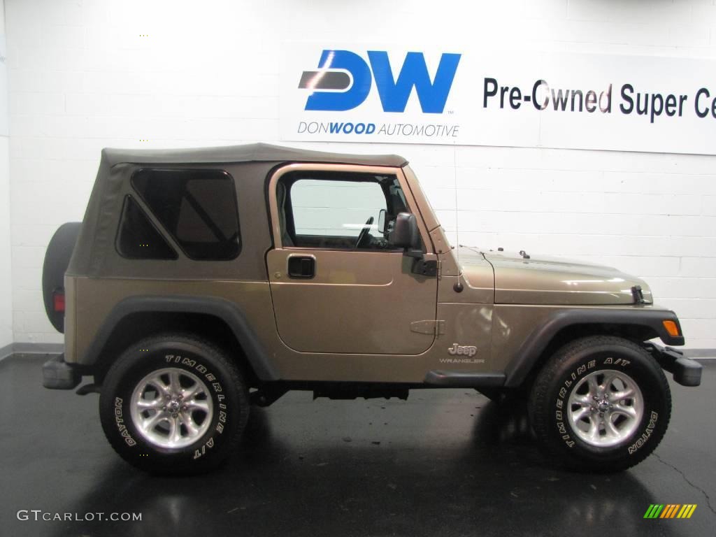 2004 Wrangler X 4x4 - Light Khaki Metallic / Khaki photo #6