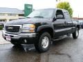 2004 Onyx Black GMC Sierra 1500 SLE Extended Cab 4x4  photo #1