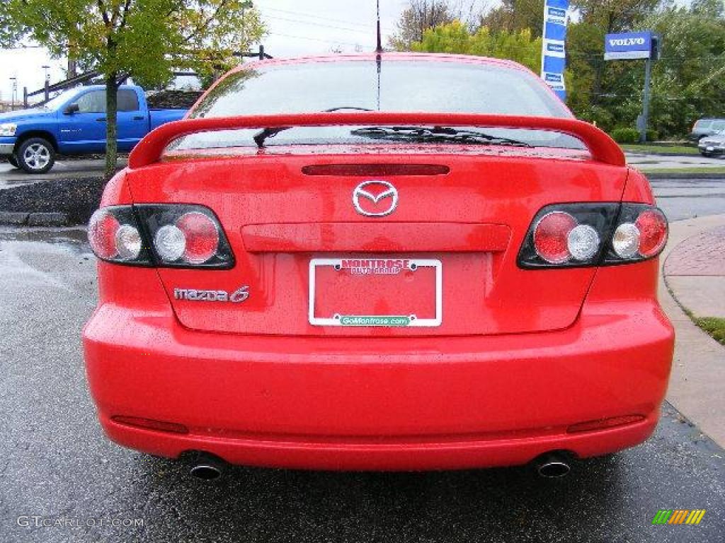 2006 MAZDA6 i Sport Hatchback - Volcanic Red / Black photo #4