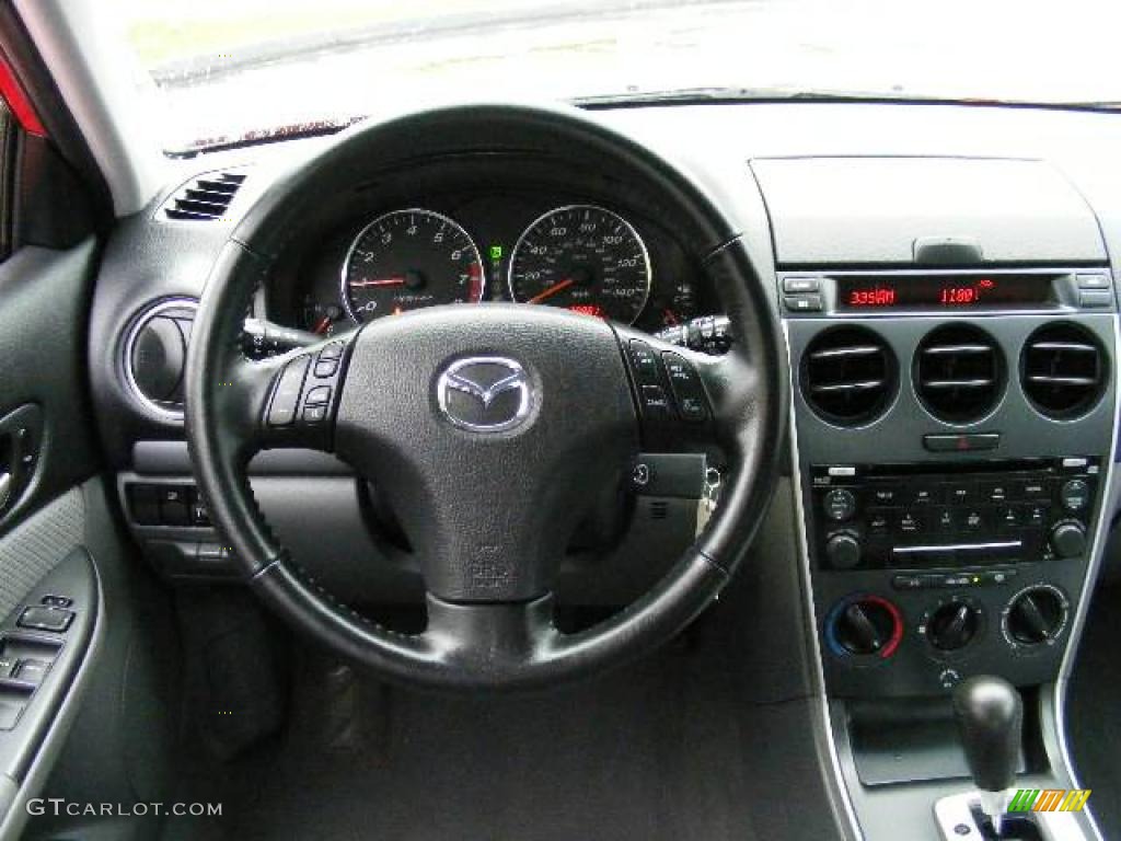 2007 MAZDA6 i Touring Hatchback - Volcanic Red / Gray photo #15