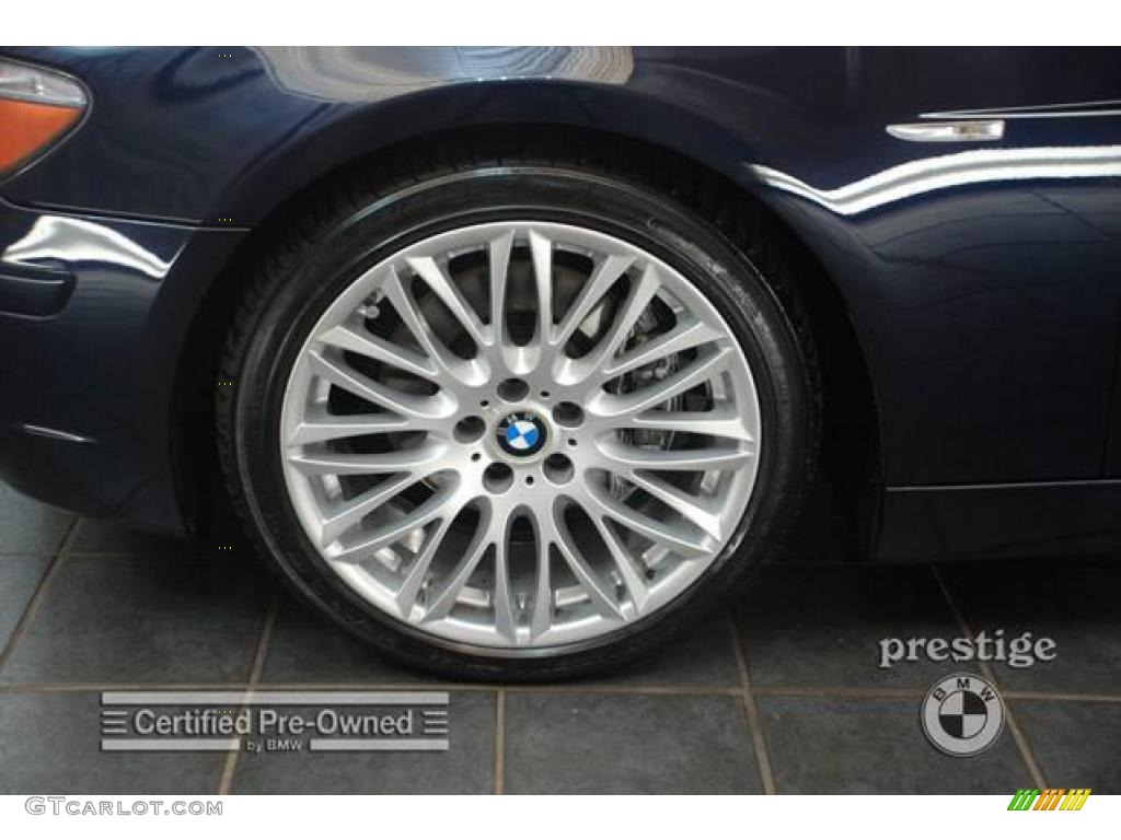 2007 7 Series 750Li Sedan - Monaco Blue Metallic / Cream Beige photo #8