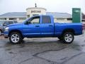 2007 Electric Blue Pearl Dodge Ram 1500 SLT Quad Cab 4x4  photo #2