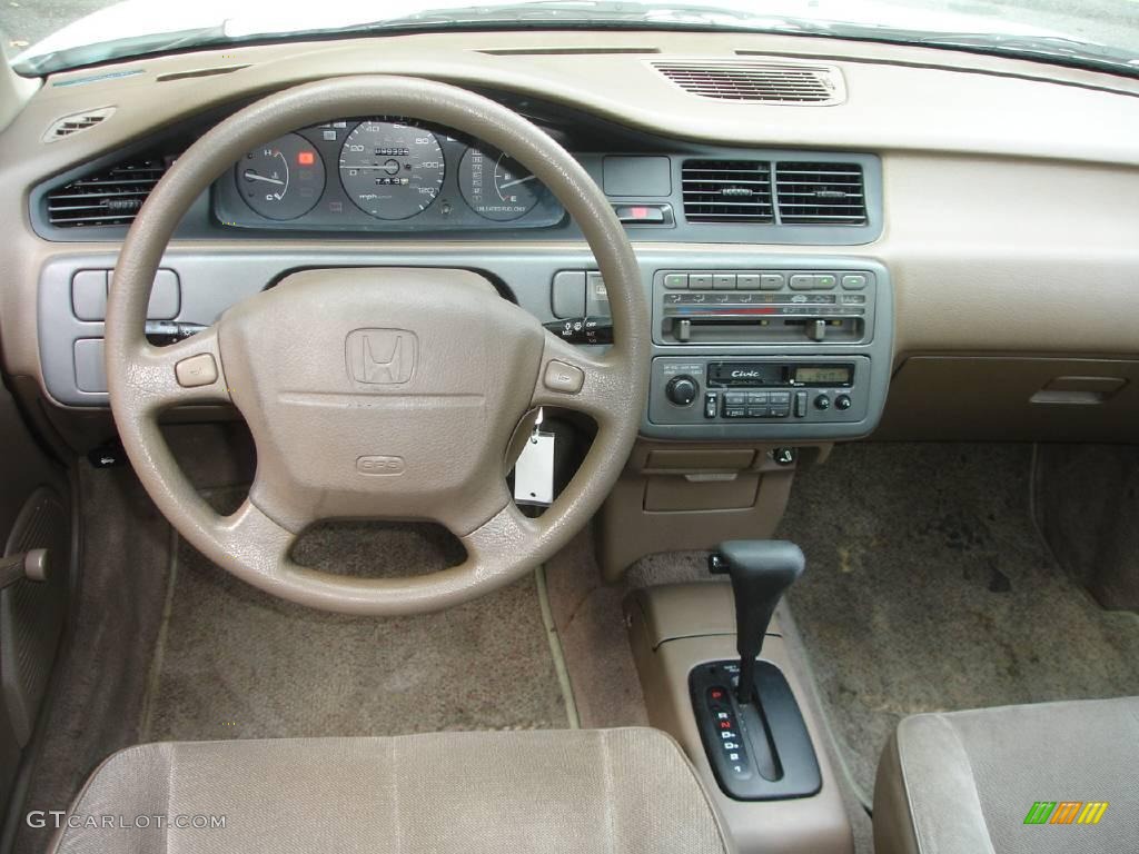 1993 Civic DX Sedan - Frost White / Beige photo #23