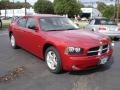 2009 Inferno Red Crystal Pearl Dodge Charger SXT  photo #2