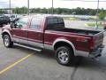 2005 Dark Toreador Red Metallic Ford F250 Super Duty Lariat FX4 Crew Cab 4x4  photo #8