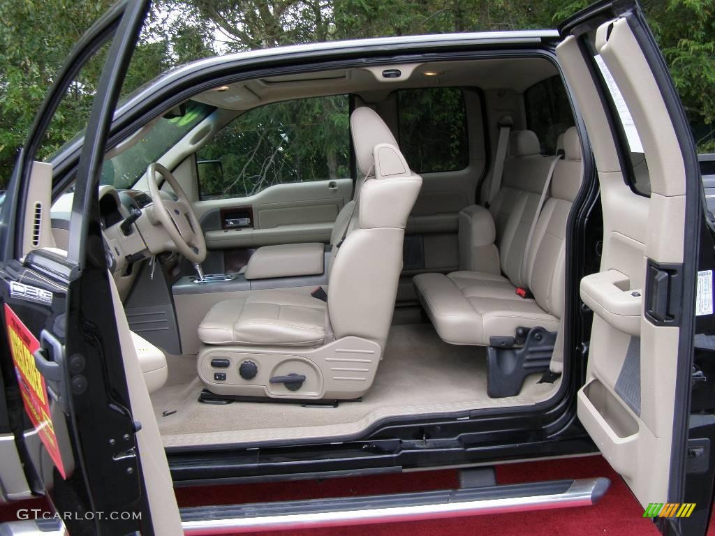 2005 F150 Lariat SuperCab 4x4 - Black / Tan photo #15