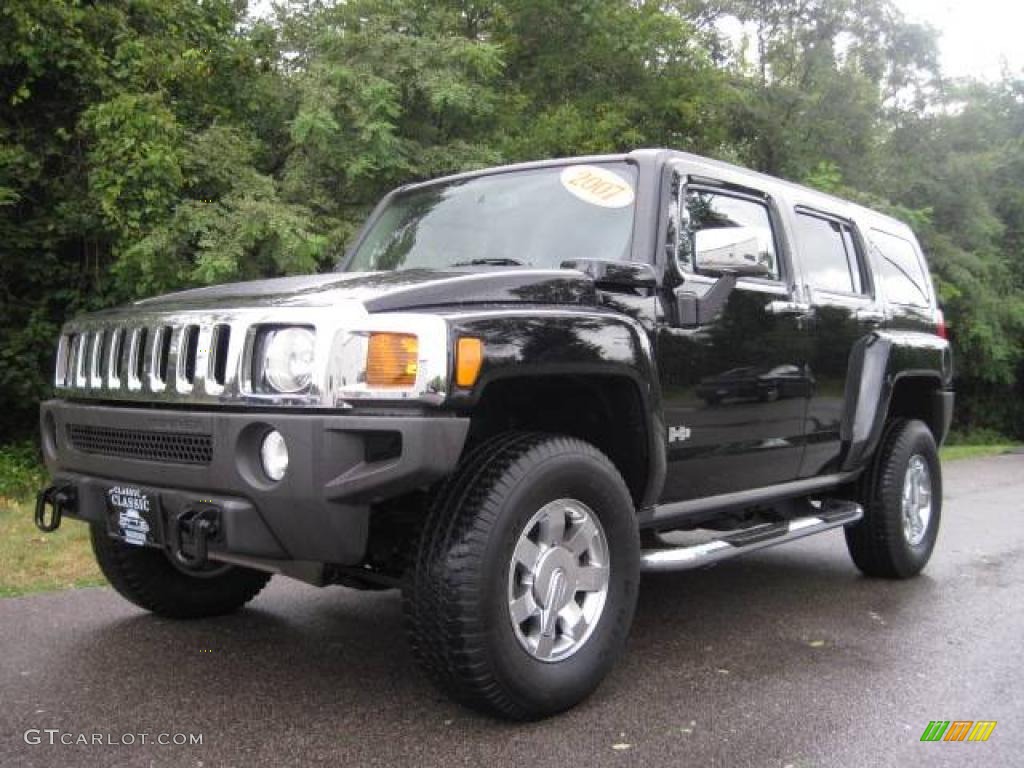 2007 H3  - Black / Ebony Black photo #1