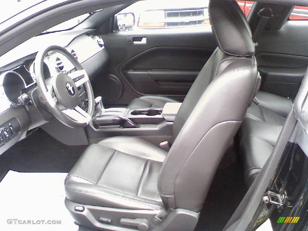 2007 Mustang V6 Premium Coupe - Black / Dark Charcoal photo #7