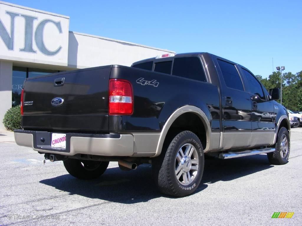 2007 F150 Lariat SuperCrew 4x4 - Dark Stone Metallic / Tan photo #8