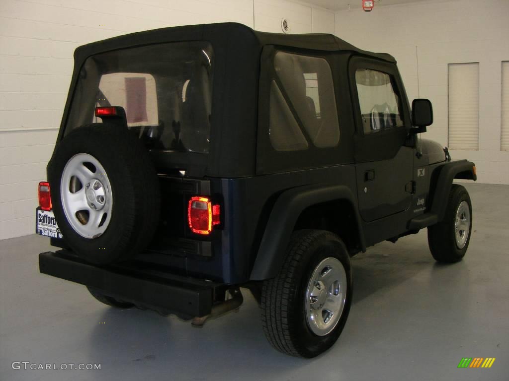 2006 Wrangler X 4x4 - Midnight Blue Pearl / Dark Slate Gray photo #6