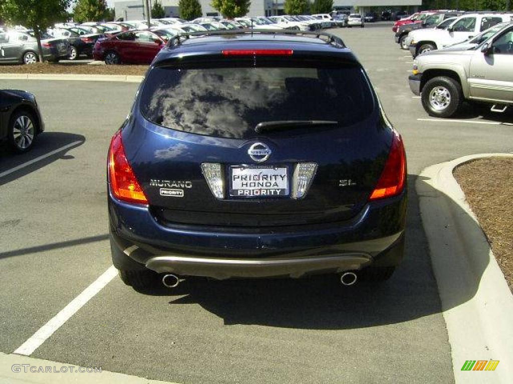 2005 Murano SL - Midnight Blue Pearl / Cafe Latte photo #3