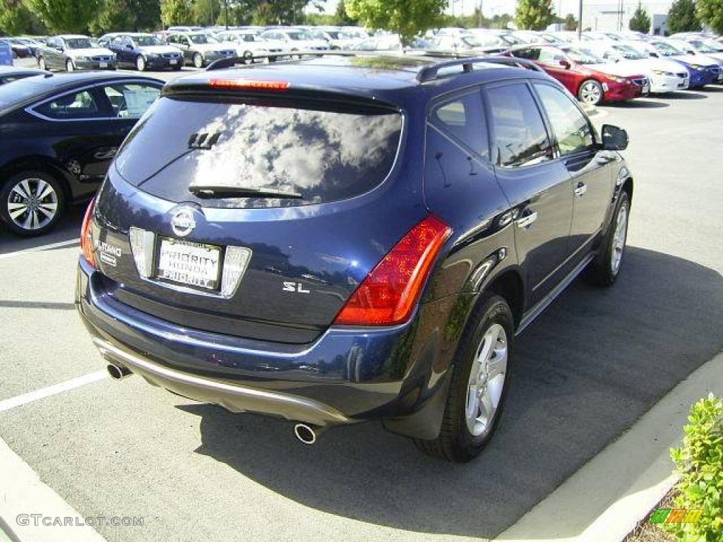 2005 Murano SL - Midnight Blue Pearl / Cafe Latte photo #4