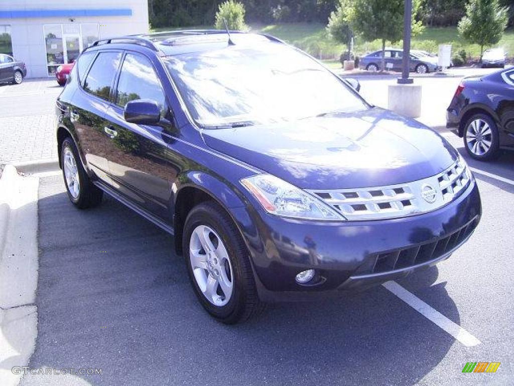 2005 Murano SL - Midnight Blue Pearl / Cafe Latte photo #5
