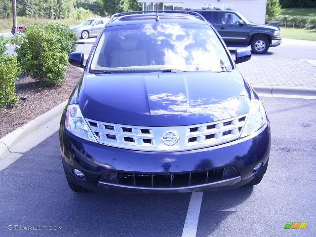 2005 Murano SL - Midnight Blue Pearl / Cafe Latte photo #6