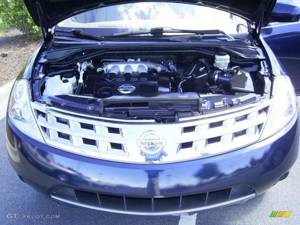 2005 Murano SL - Midnight Blue Pearl / Cafe Latte photo #18