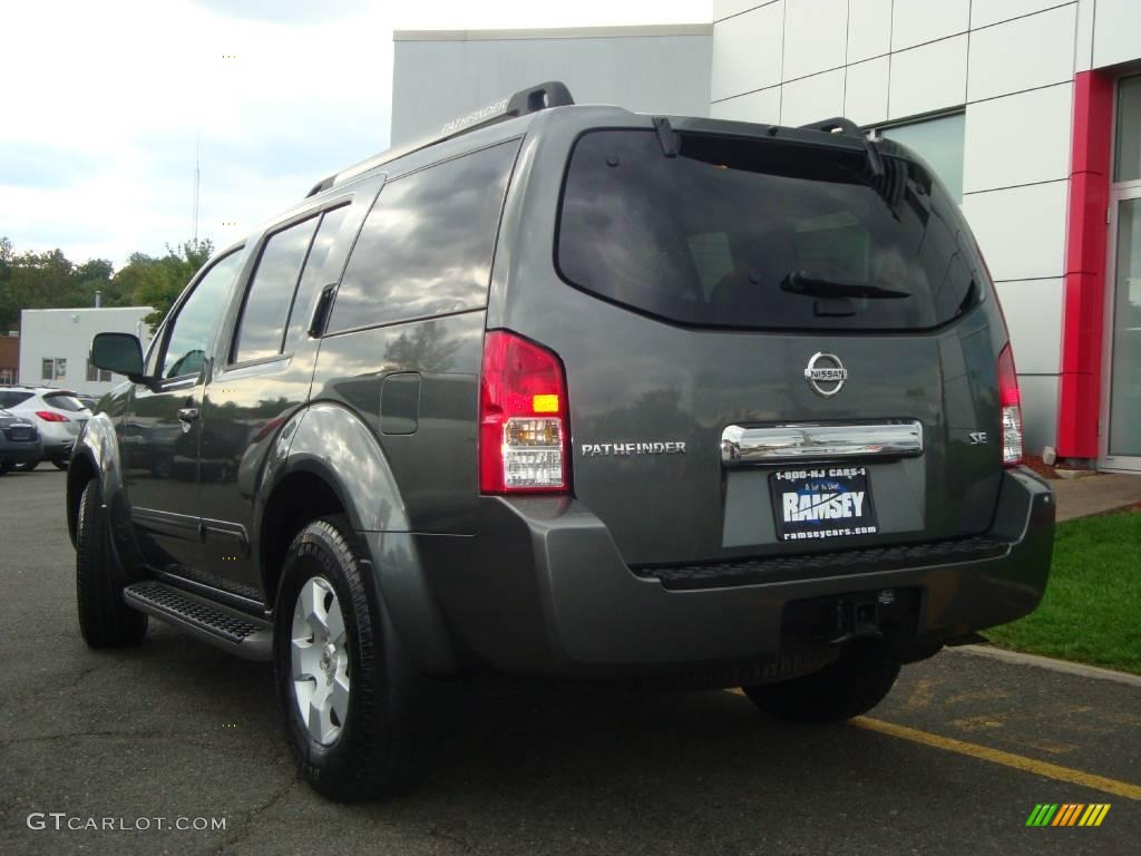 2006 Pathfinder SE 4x4 - Storm Grey Metallic / Graphite photo #7