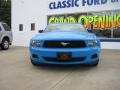 2010 Grabber Blue Ford Mustang V6 Coupe  photo #2