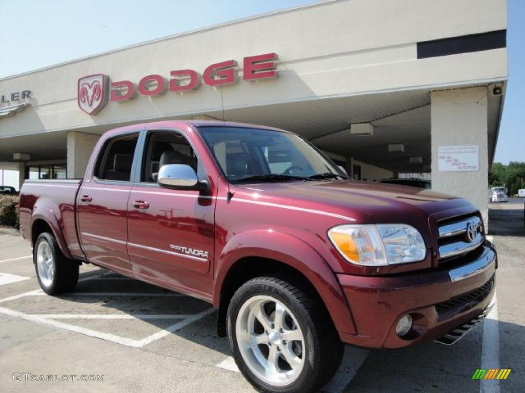 2006 Tundra SR5 Double Cab 4x4 - Salsa Red Pearl / Taupe photo #1