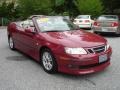 2005 Chili Red Metallic Saab 9-3 Aero Convertible  photo #2