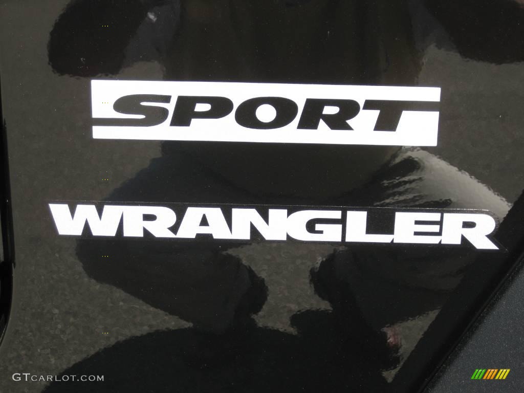 2010 Wrangler Sport 4x4 - Black / Dark Slate Gray/Medium Slate Gray photo #10