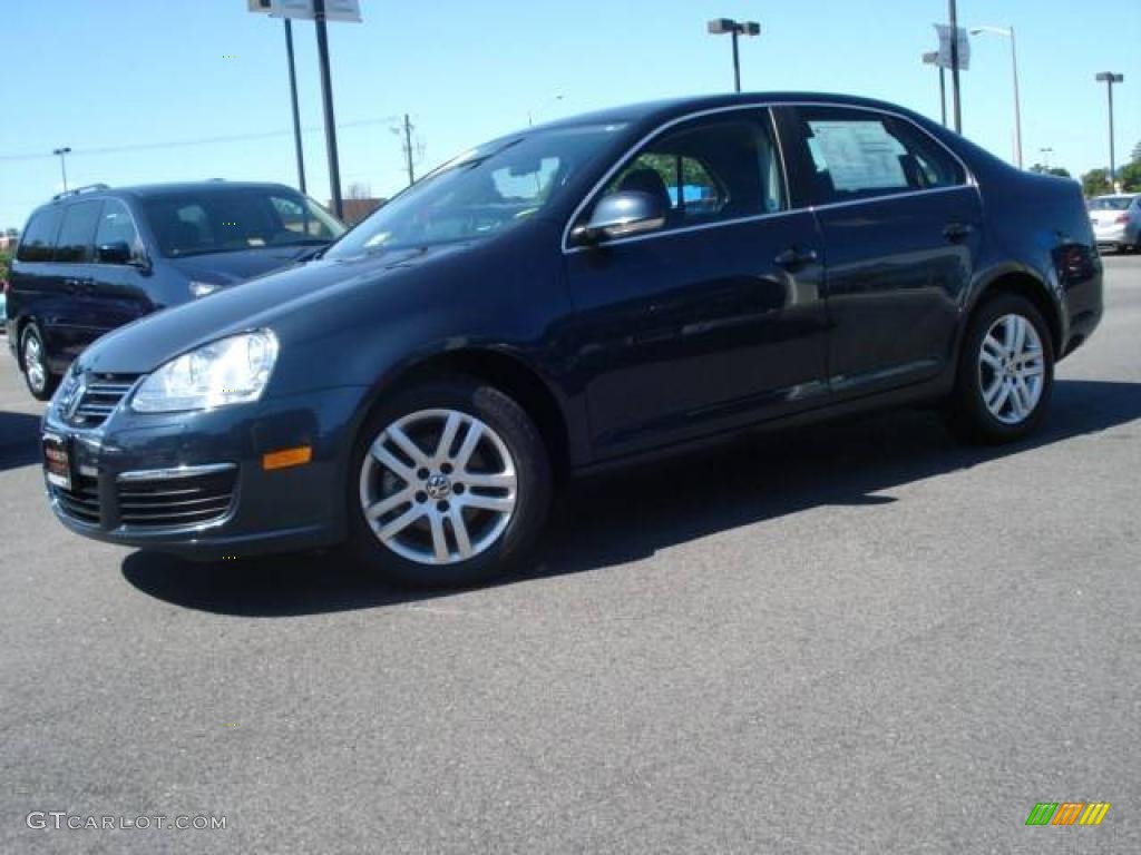 2007 Jetta 2.5 Sedan - Blue Graphite Metallic / Anthracite photo #2