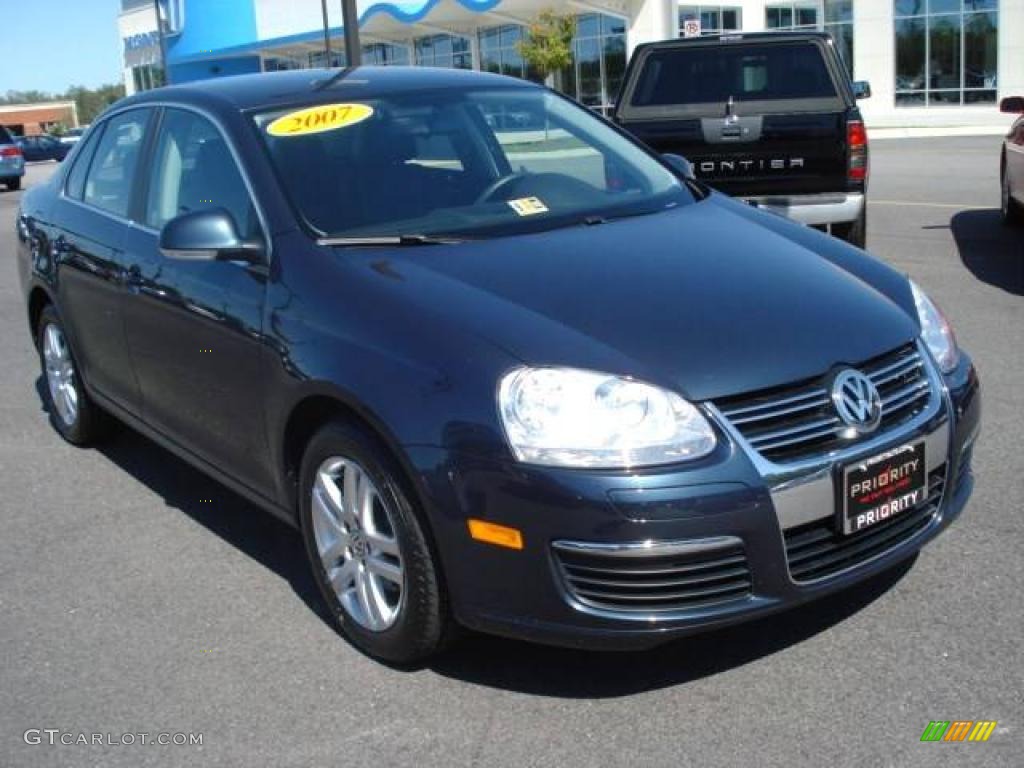 2007 Jetta 2.5 Sedan - Blue Graphite Metallic / Anthracite photo #6