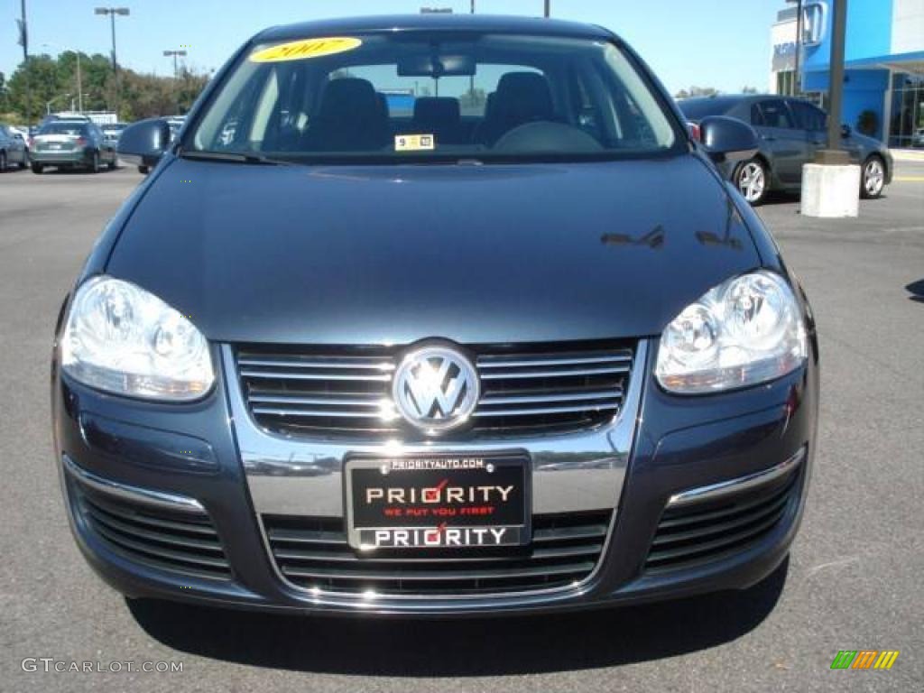 2007 Jetta 2.5 Sedan - Blue Graphite Metallic / Anthracite photo #7