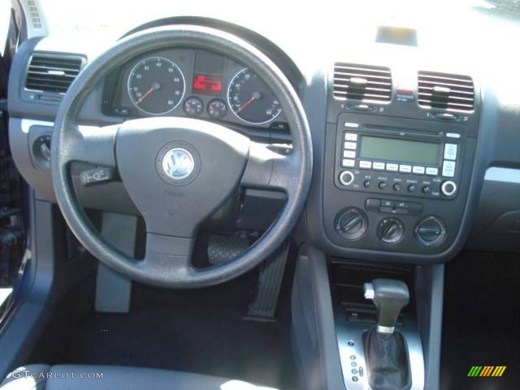 2007 Jetta 2.5 Sedan - Blue Graphite Metallic / Anthracite photo #10