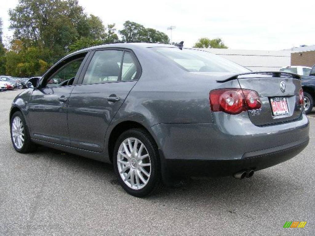 2008 Jetta Wolfsburg Edition Sedan - Platinum Grey Metallic / Anthracite Black photo #3