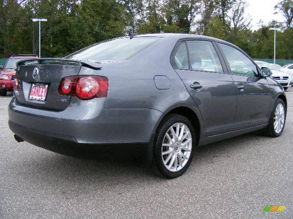 2008 Jetta Wolfsburg Edition Sedan - Platinum Grey Metallic / Anthracite Black photo #5