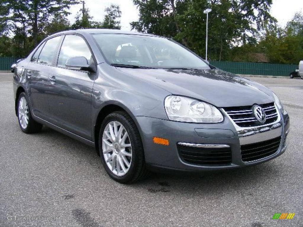 2008 Jetta Wolfsburg Edition Sedan - Platinum Grey Metallic / Anthracite Black photo #7