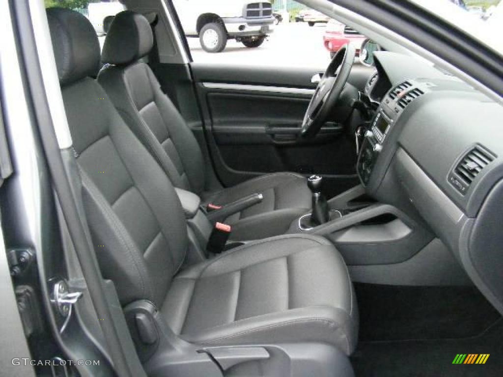 2008 Jetta Wolfsburg Edition Sedan - Platinum Grey Metallic / Anthracite Black photo #13