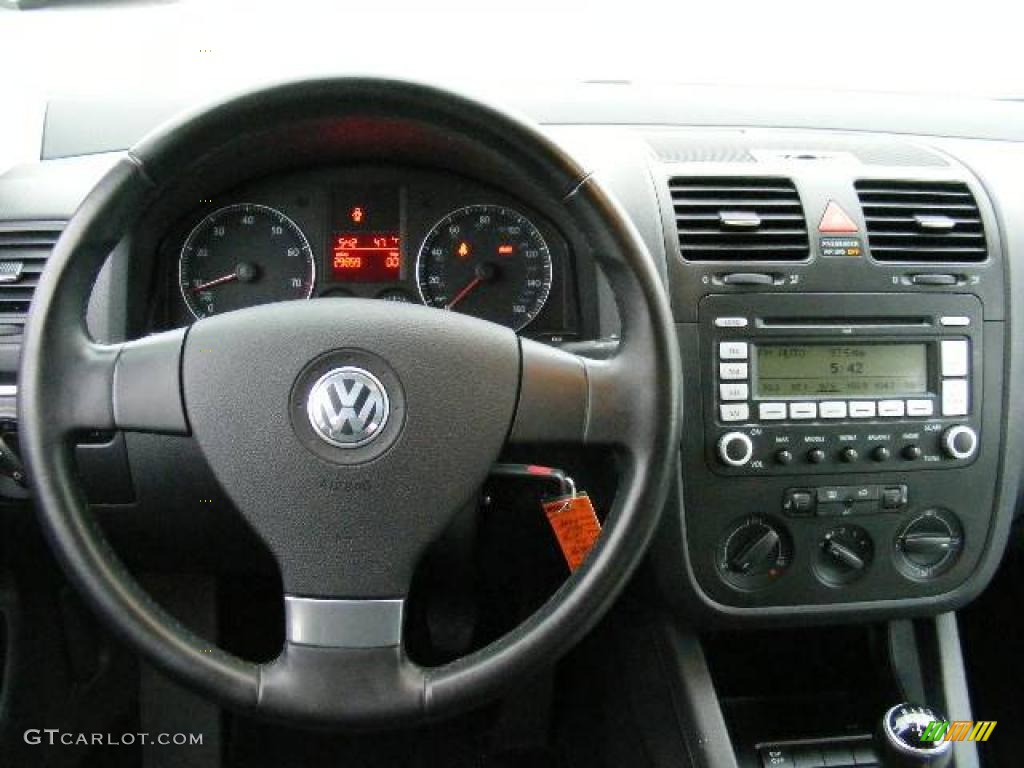2008 Jetta Wolfsburg Edition Sedan - Platinum Grey Metallic / Anthracite Black photo #14